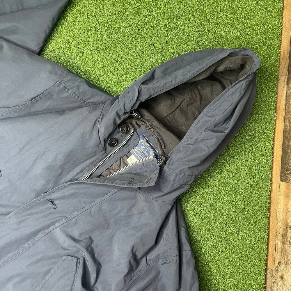 J Crew Sportsman's Outfitter Hooded Snorkel‎ Coat in Obsidian Men's Size - M